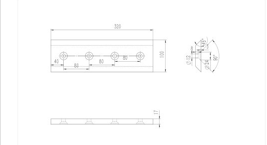 Схема Режущие ножи BX-102/BX-92 320 мм