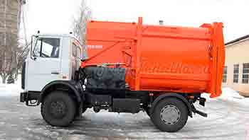 МКМ-3503 МАЗ-5550В2 кузов с верхней загрузкой ТБО