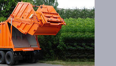 Зад.загр. КО-427-03-КамАЗ-65115-3081 Задний ковш с опрокидывателем-захватом