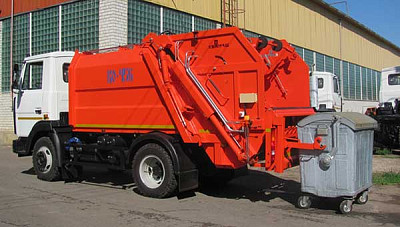 Зад.загр. КО-456-16 - МАЗ-4570W1 Задний ковш с опрокидывателем-захватом