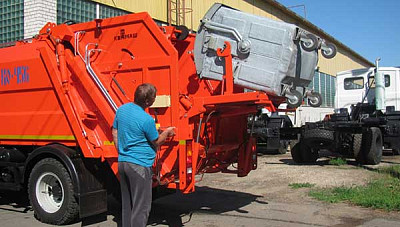 Зад.загр. КО-456-16 - МАЗ-4570W1 Задний ковш с опрокидывателем-захватом