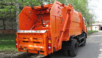 Зад.загр. КО-456-12-КамАЗ-43255 Задний ковш с опрокидывателем-захватом