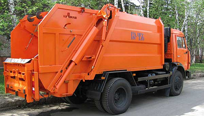 Зад.загр. КО-456-12-КамАЗ-43255 Задний ковш с опрокидывателем-захватом