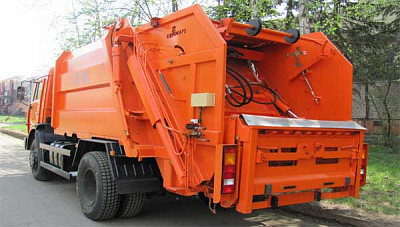 Зад.загр. КО-456-20-КамАЗ-43253 Задний ковш с опрокидывателем-захватом